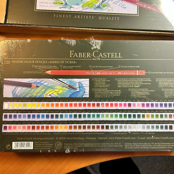 Faber -Castell NWT 120 watercolor pencils - Picture 4 of 5